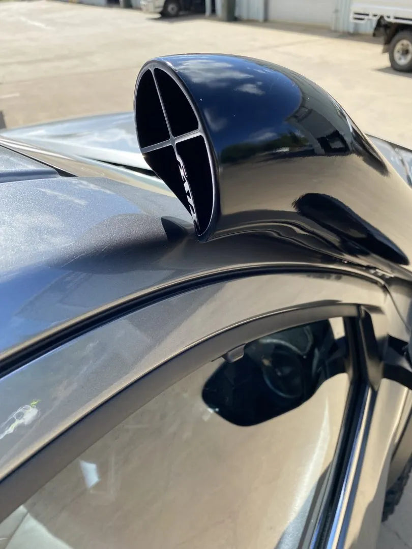 FATZ FABRICATION NP300 NAVARA RH SNORKEL. POLISHED. SUIT 3" AIRBOX INLET (FATZ & FACTORY)-FFNP-SNRH-POL-3