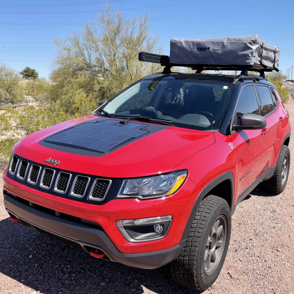 VSS Bonnet Solar Panel - Jeep Compass (2018-Current) 65-Watt