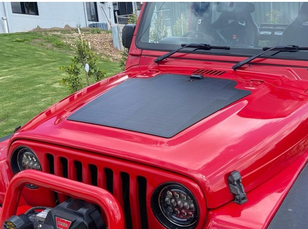 VSS Bonnet Solar Panel - Jeep Wrangler TJ/LJ (2003-2006) 82-Watt