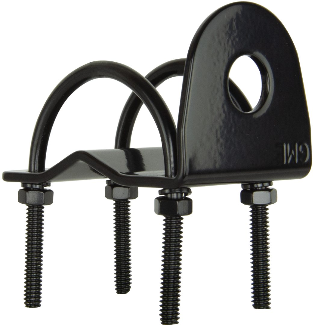 GME RIGHT ANGLE BULL BAR BRACKET - BLACK - MB024B