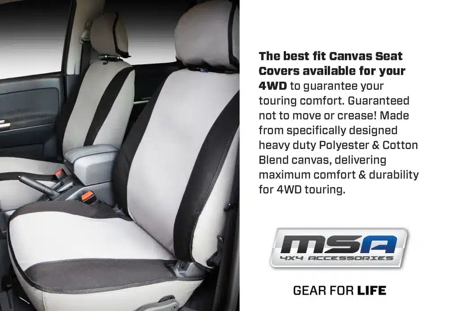 MSA 4x4 BT50 XT/XTR/GT Dual Cab Front & Rear Seat Covers- 21009