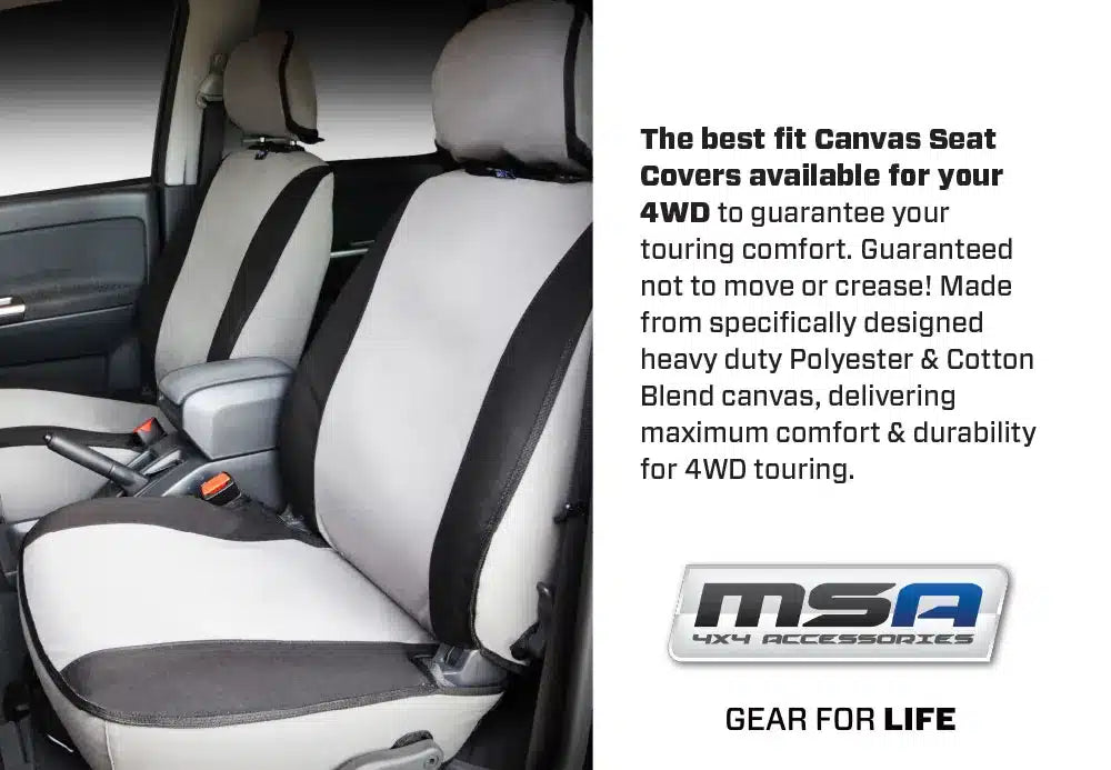 MSA 4X4 D-MAX SX/LS SINGLE CAB FRONT SEAT COVERS- 21006