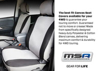 MSA 4X4 D-MAX SX/LS SINGLE CAB FRONT SEAT COVERS- 21006