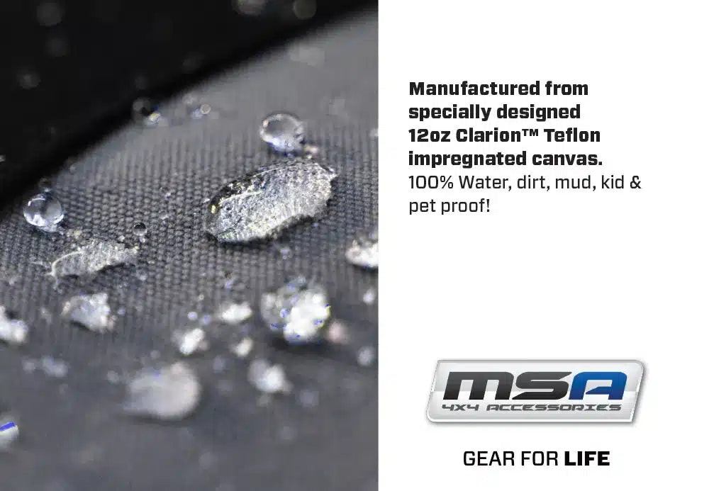 MSA 4X4 D-MAX SX/LS/XTERRAIN SECOND ROW SEAT COVERS- 21004