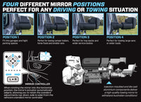 MSA 4X4 TM2254 LandCruiser 300 Series MSA POWER FOLD™ Towing Mirrors