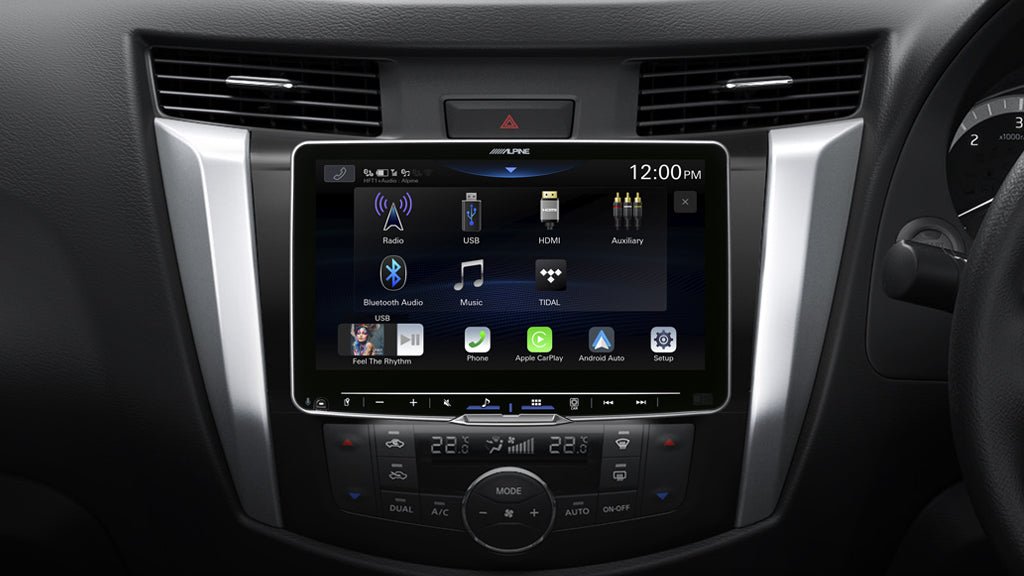 ALPINE HALO9 9” HIGH-RES AUDIO RECEIVER WITH WIRELESS APPLE CARPLAY / WIRELESS ANDROID AUTO / HDMI / USB / DUAL CAMERA / BLUETOOTH / HI-RES AUDIO WIRELESS / LDAC / DAB+ SUITABLE FOR NISSAN NAVARA NP300 ST-X-NAVARA-F509-STX