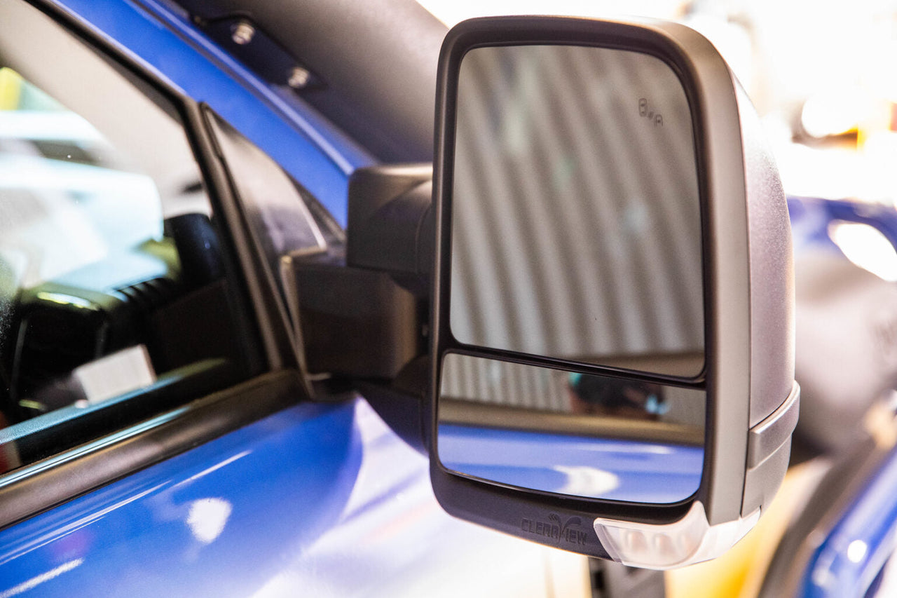 Clearview Next Gen Towing Mirrors Ford Everest 2015 - 2021 Power-Fold, Indicators, Electric