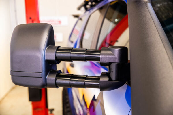 CLEARVIEW BLACK NEXT GEN TOWING MIRRORS POWER-FOLD, INDICATORS, ELECTRIC FORD RANGER PX OCT 2011 - (MY21) 2021-CVNG-FR-PX-FIEB