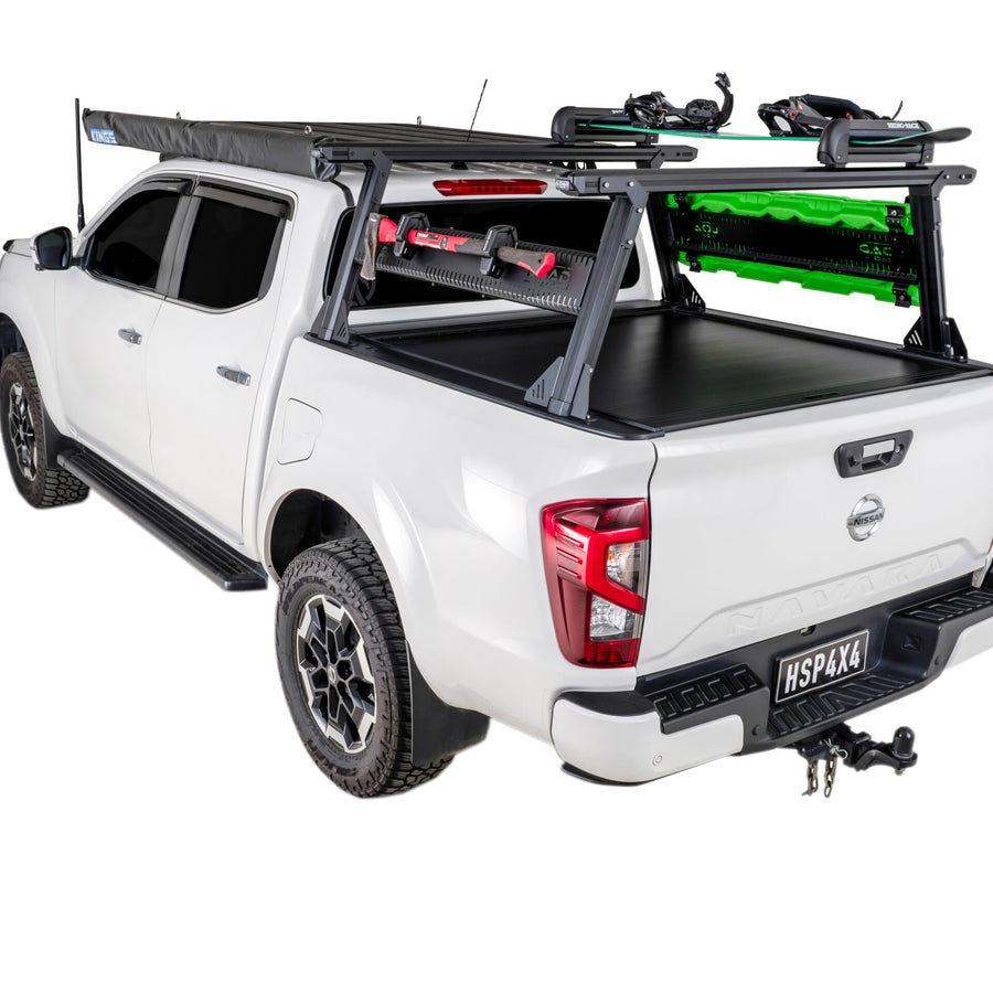 HSP Load Rack Ladder Rack suits Nissan Navara 2021+
Suits Roll R Cover S3.5 - Full set (Front & Rear Legs + Joiner Bar) -LR-RC-S