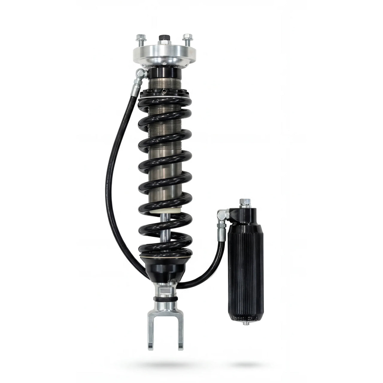 Americas Garage Front 2.5" Remote Reservoir Coilover Strut, Compression Adjuster, Suits 2" Lift, Single suits Ram 1500 DT (19-26), 1500 DS (13-24) by Outback Kitters OKSURA102F