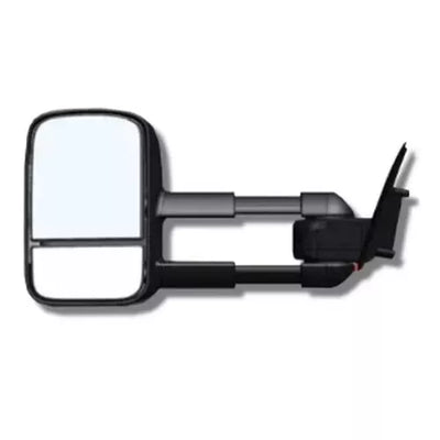 CLEARVIEW Black Original Towing Mirrors Heat, Indicators, Electric Nissan Patrol Y62 (with fitted snorkel) 2013 - current-CV-NP-Y62-HIEB