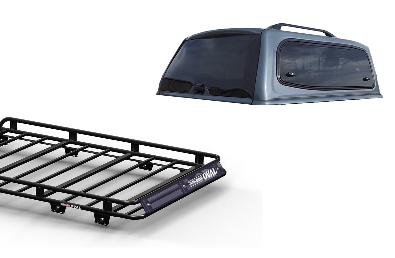 Wedgetail Oval Steel SMM V2 Dual Cab Canopy Roof Rack OV14RAZ
