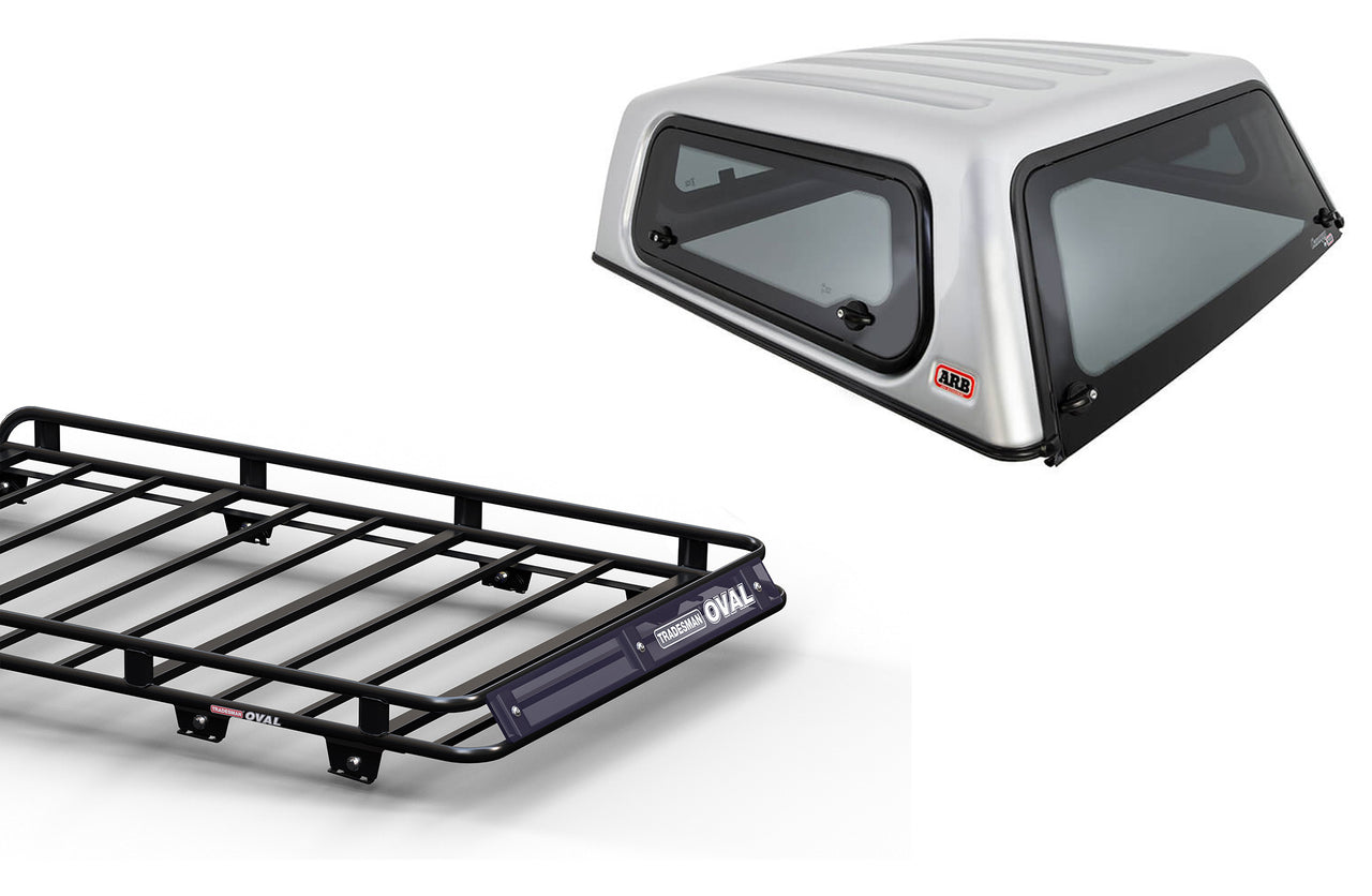 Wedgetail Oval Steel ARB Classic Extra Cab Canopy Roof Rack OV2MARB