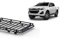 Wedgetail Isuzu D-max RT 2020 - Current Dual Cab Oval Steel Roof Rack OVIDMAX20