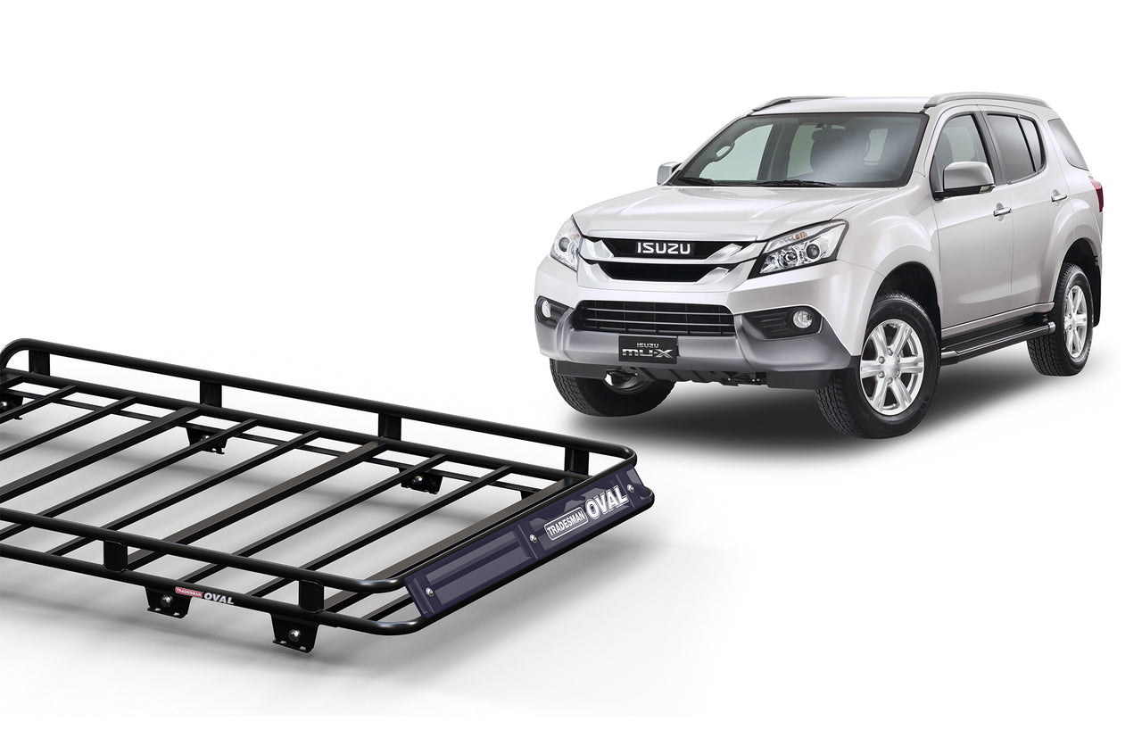 Wedgetail Isuzu Mu-x RG 12/13 - 2021 Wagon Oval Steel Roof Rack OVIMU-FR