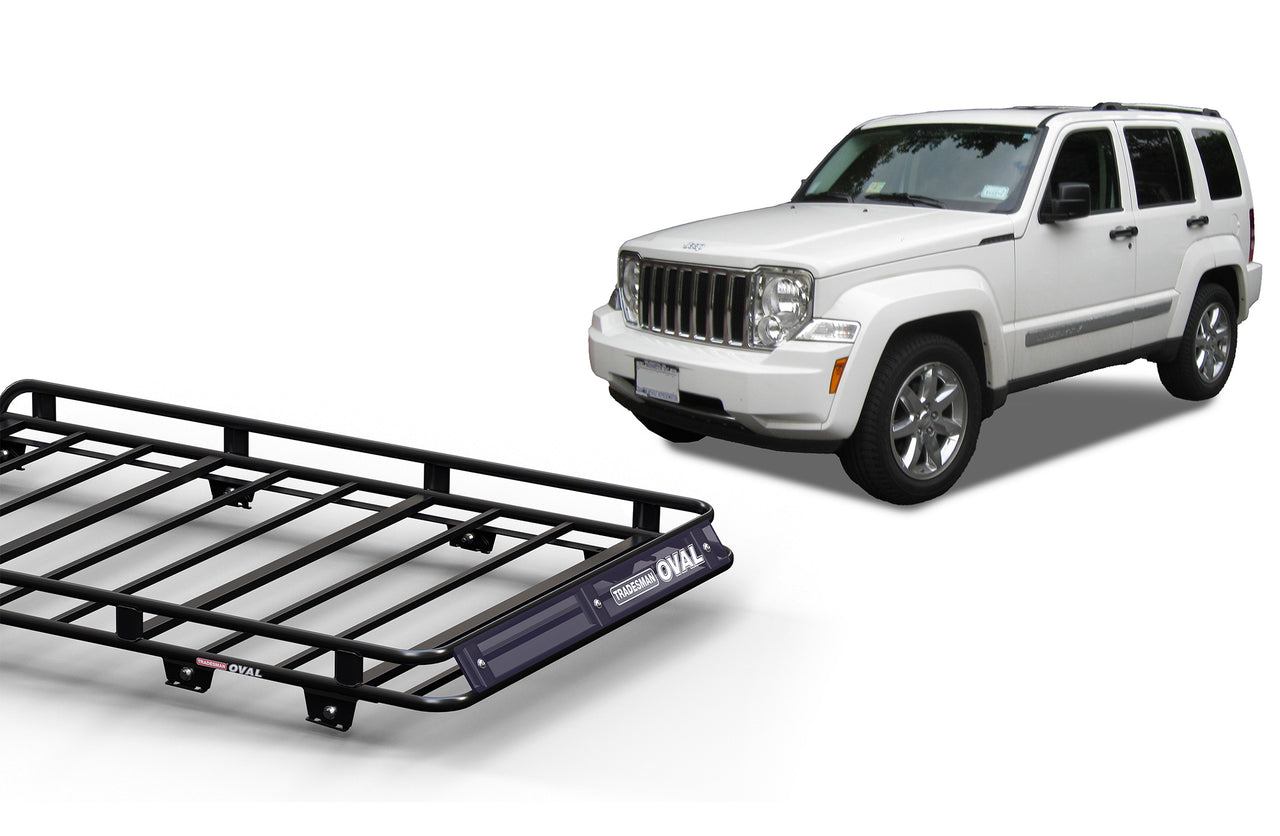 Wedgetail Jeep Cherokee KK 03/08 - 12/13 Wagon Oval Steel Roof Rack OVJCKK
