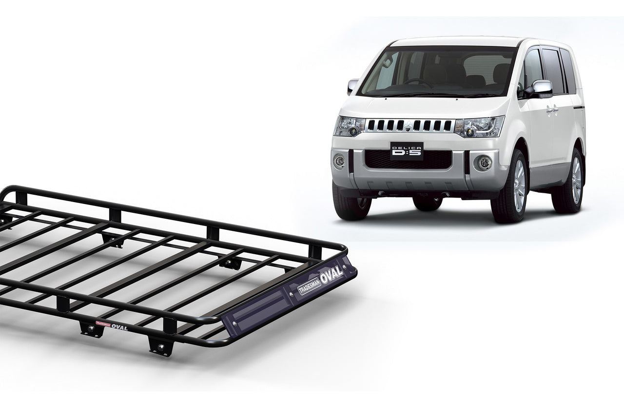 Wedgetail Mitsubishi Delica Gen4 01/94 - 12/07 LWB Oval Steel Roof Rack OVMDLL