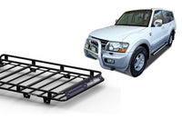 Wedgetail Mitsubishi Pajero NH-NL 05/91 - 05/00 LWB Oval Steel Roof Rack OVMPNH-L