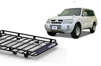 Wedgetail Mitsubishi Pajero NM-NP 2000 - 2006 LWB Oval Steel Roof Rack OVMPNM-R