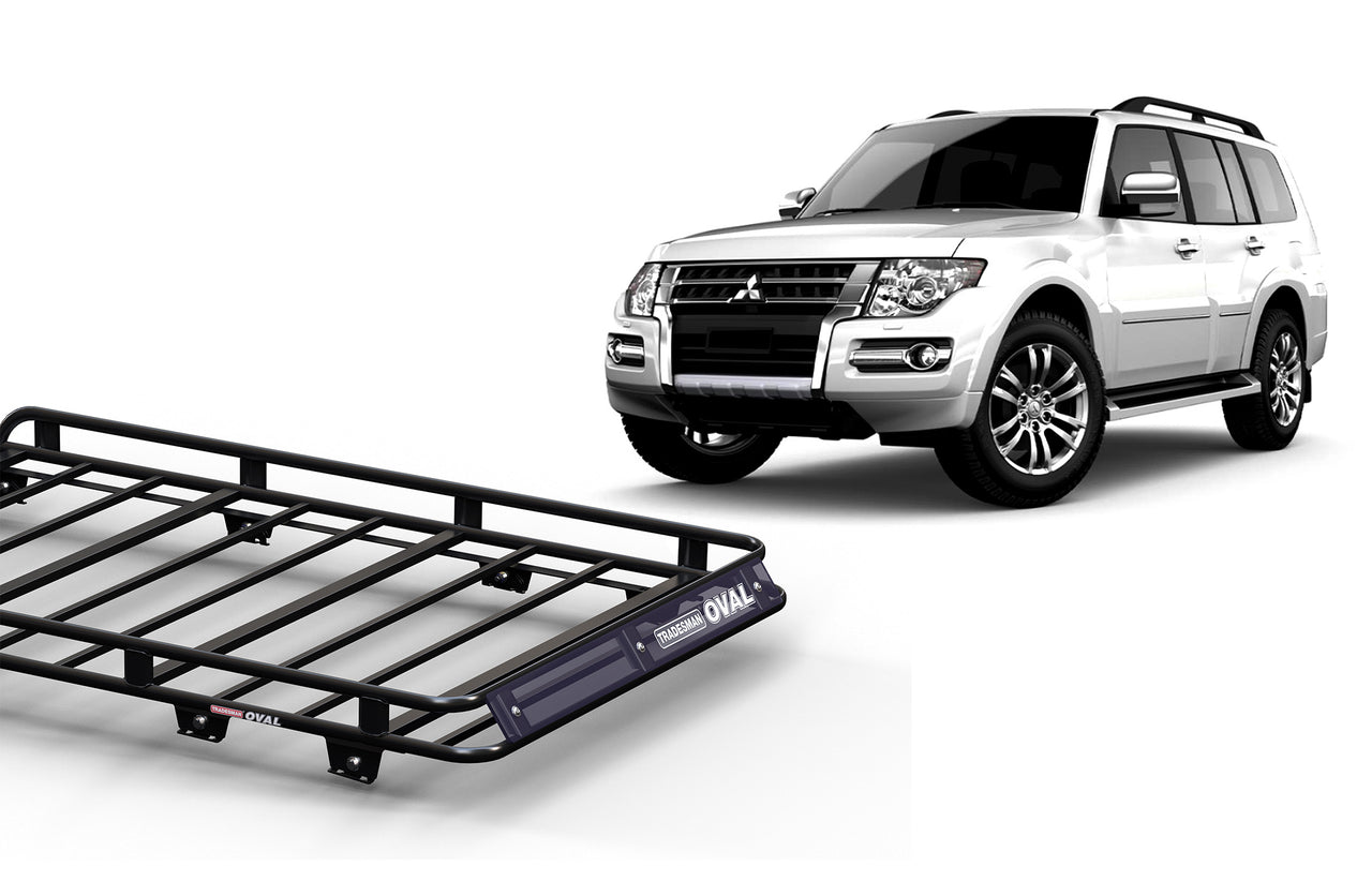 Wedgetail Mitsubishi Pajero NS-NT 2006 - Current LWB Oval Steel Roof Rack OVMPNM-T