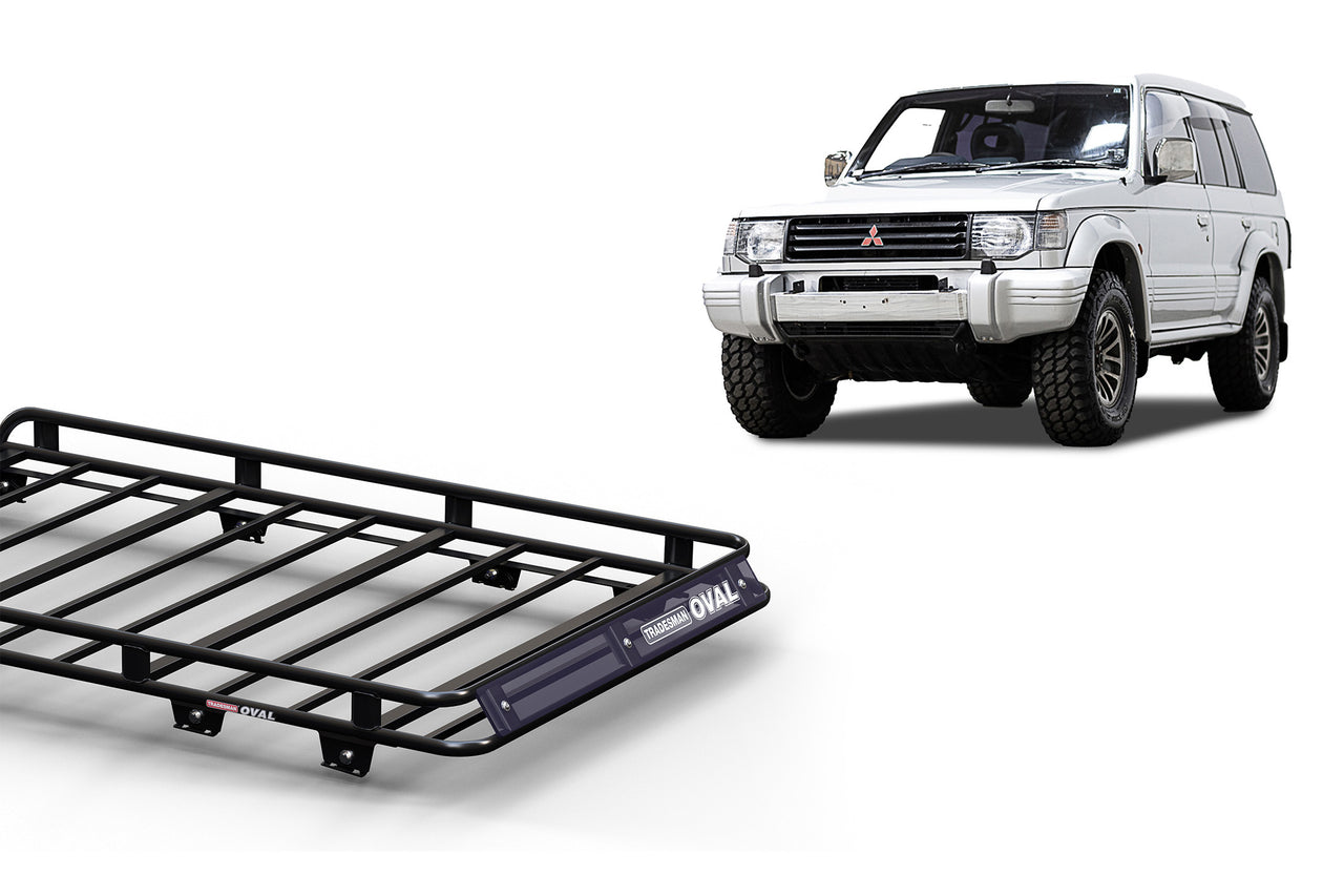 Wedgetail Mitsubishi Pajero NA-NG 1983 - 04/91 SWB Oval Steel Roof Rack OVMPSNG