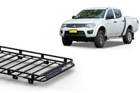 Wedgetail Mitsubishi Triton MN 07/06 - 03/15 Dual Cab Oval Steel Roof Rack OVMT07