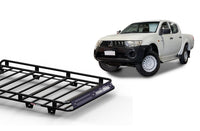 Wedgetail Mitsubishi Triton ML 11/96 - 06/06 Dual Cab Oval Steel Roof Rack OVMT96