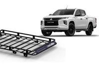Wedgetail Mitsubishi Triton MQ/MR 04/15 - 01/24 Dual Cab Oval Steel Roof Rack OVMTMQ