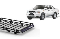 Wedgetail Nissan Navara D22 03/97 - 06/15 Dual Cab Oval Steel Roof Rack OVNND22