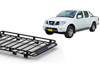 Wedgetail Nissan Navara D40 11/05 - 06/15 Dual Cab Oval Steel Roof Rack OVNND40