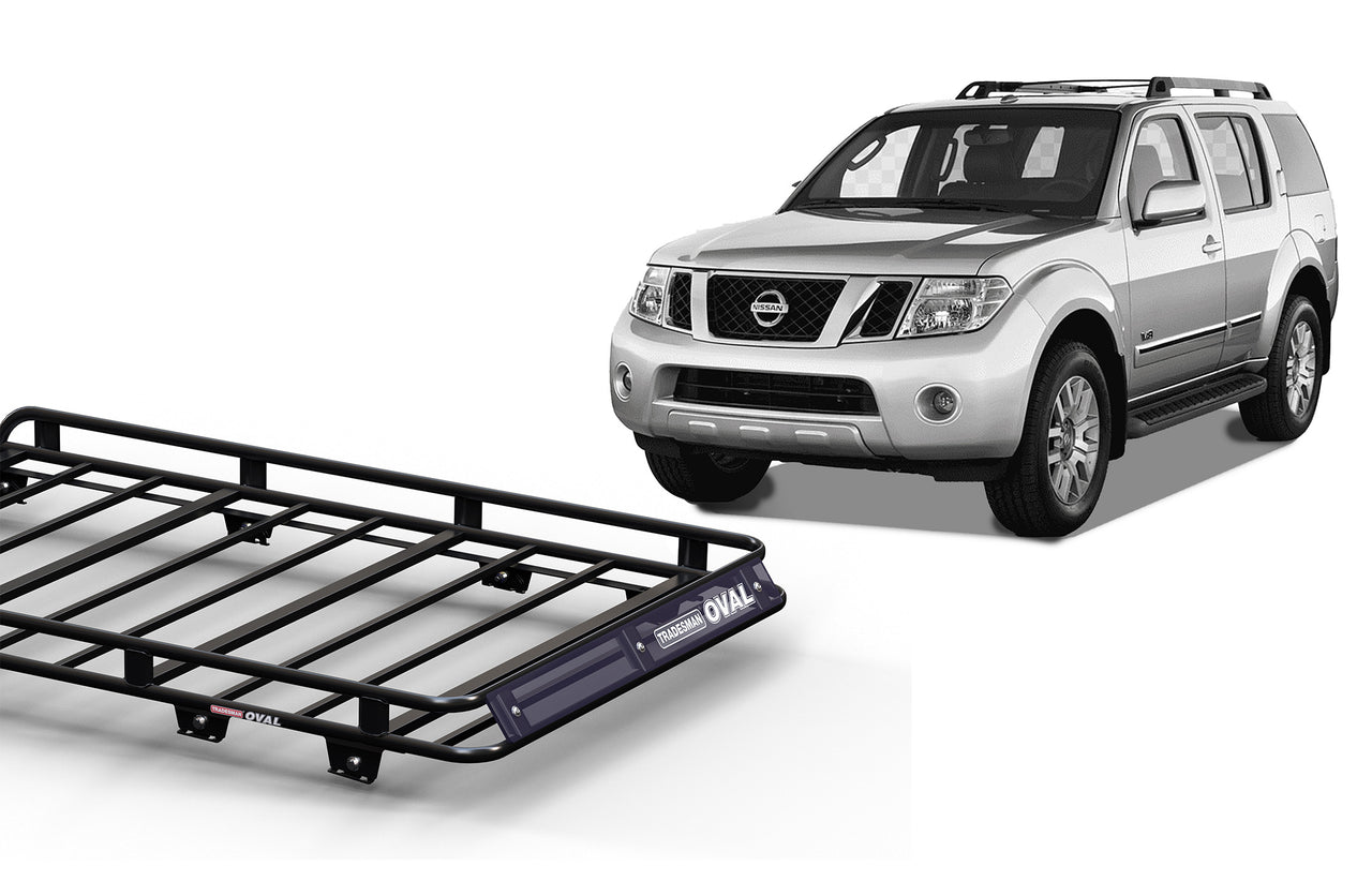 Wedgetail Nissan Pathfinder R51 2005 - 2012 Wagon Oval Steel Roof Rack OVNP05