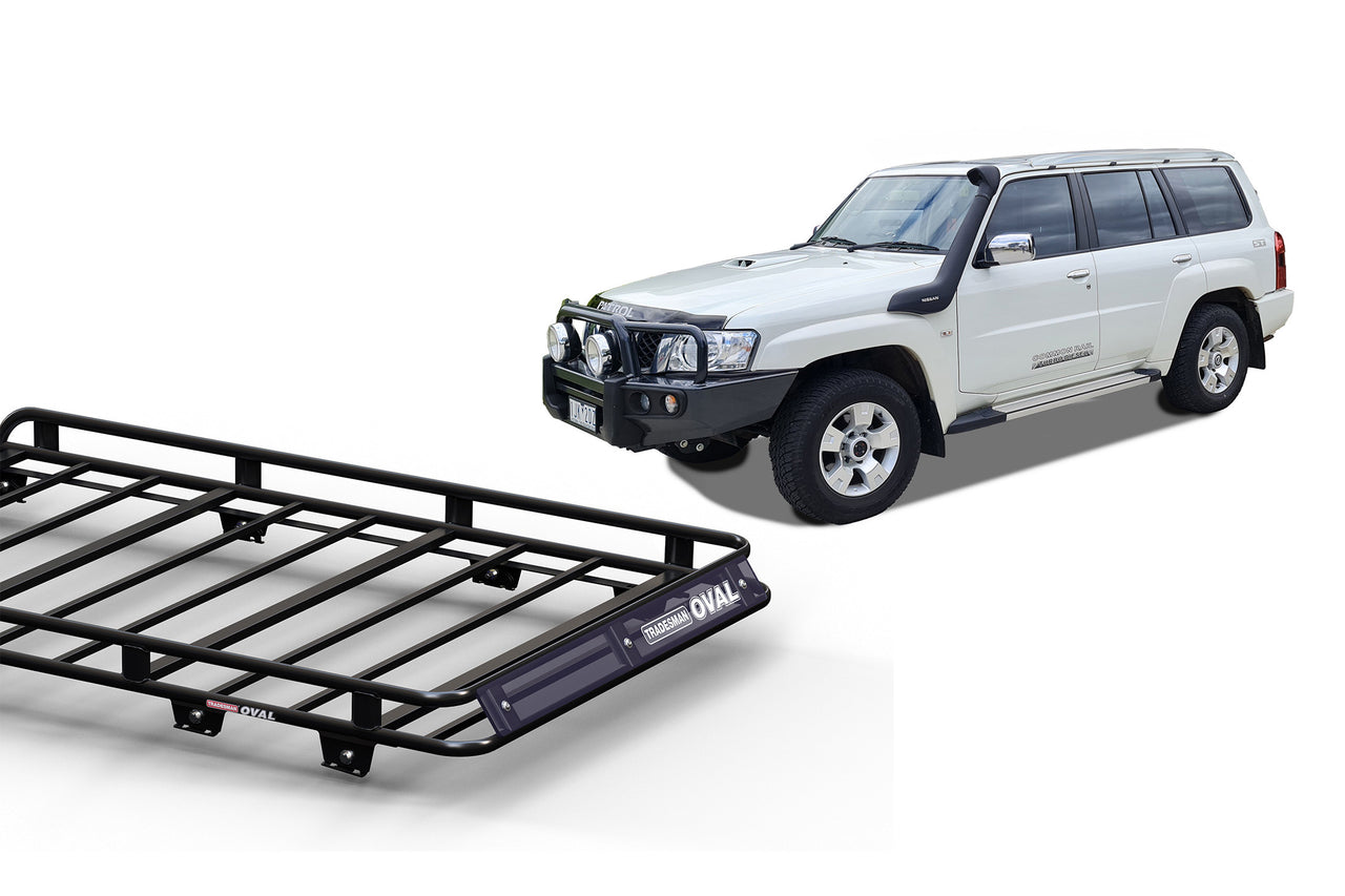 Wedgetail Nissan Patrol GU/Y61 12/97 - 04/17 LWB Oval Steel Roof Rack OVNPGU