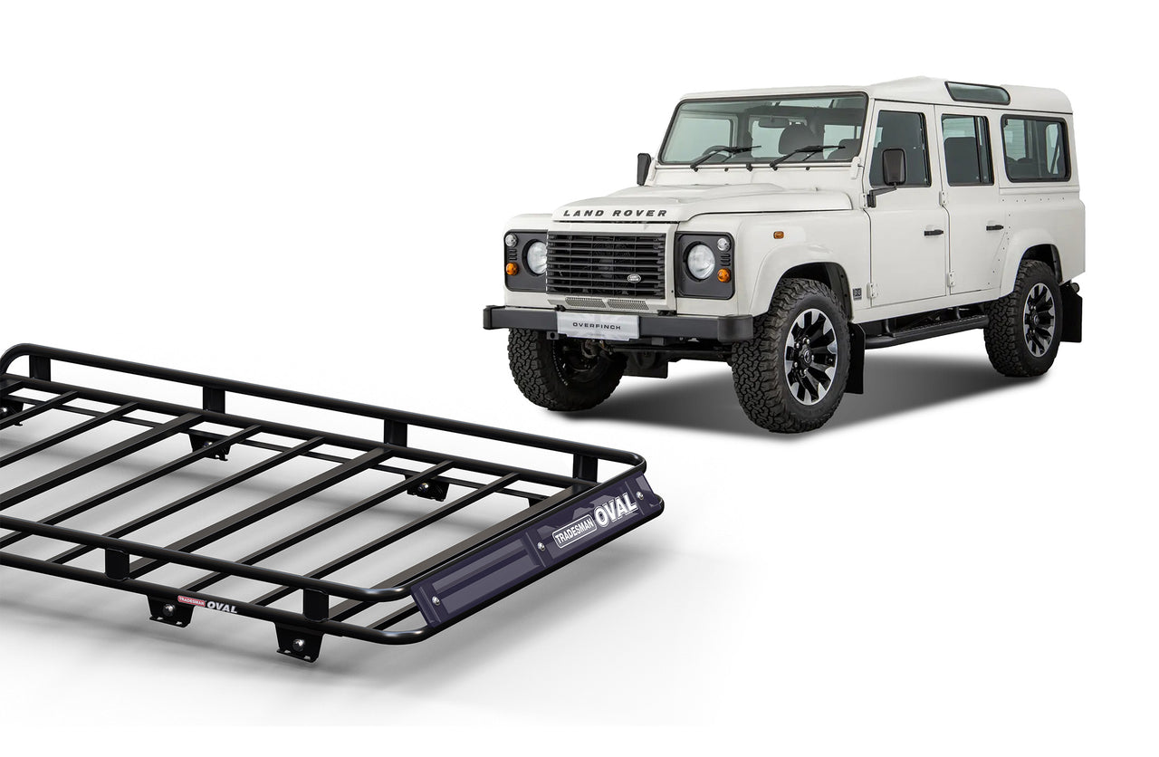 Wedgetail Land Rover Defender 110 Gen 1 11/84 - 2016 LWB Oval Steel Roof Rack OVRD110