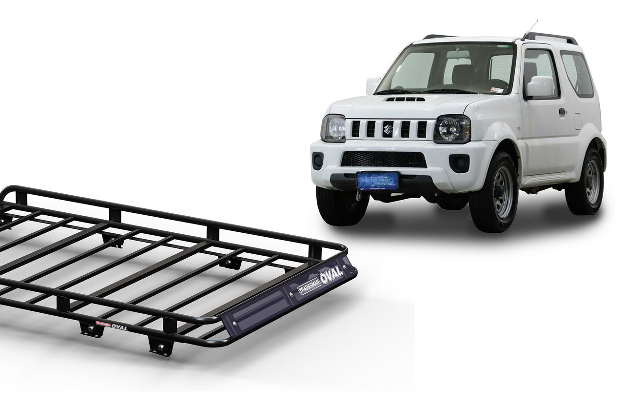 Wedgetail Suzuki Jimny SN413 2000 - 2019 Wagon Oval Steel Roof Rack OVSJIM