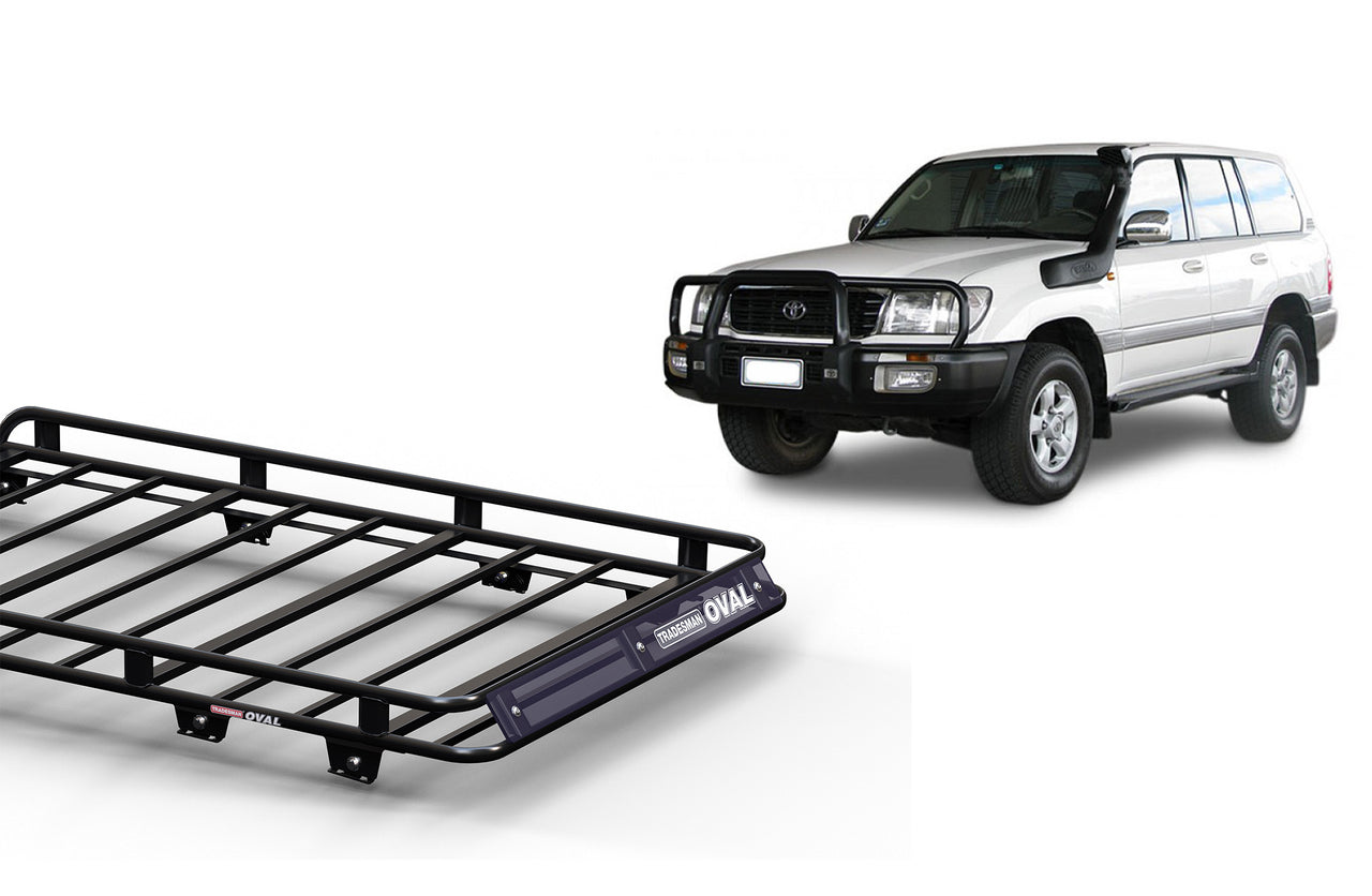 Wedgetail Toyota Landcruiser 100 100 04/98 - 10/07 LWB Oval Steel Roof Rack OVT100FM