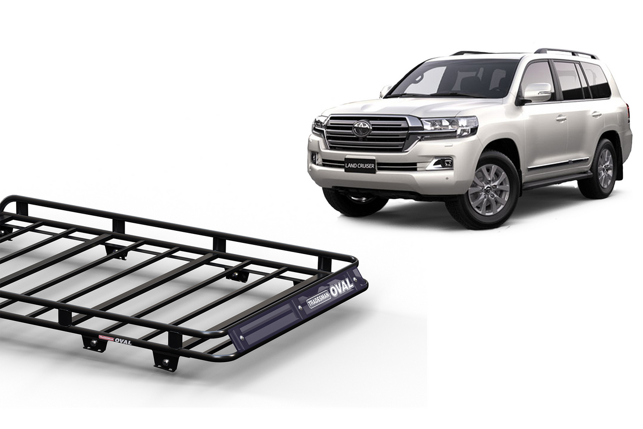 Wedgetail Toyota Landcruiser 200 200 2007 - 03/21 LWB Oval Steel Roof Rack OVT200