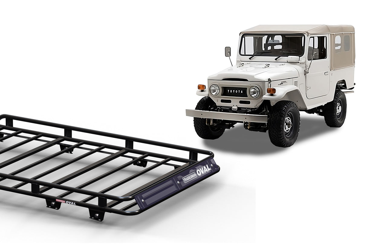 Wedgetail Toyota Landcruiser 40 47 1960 - 1984 Troopcarrier Oval Steel Roof Rack OVT47T