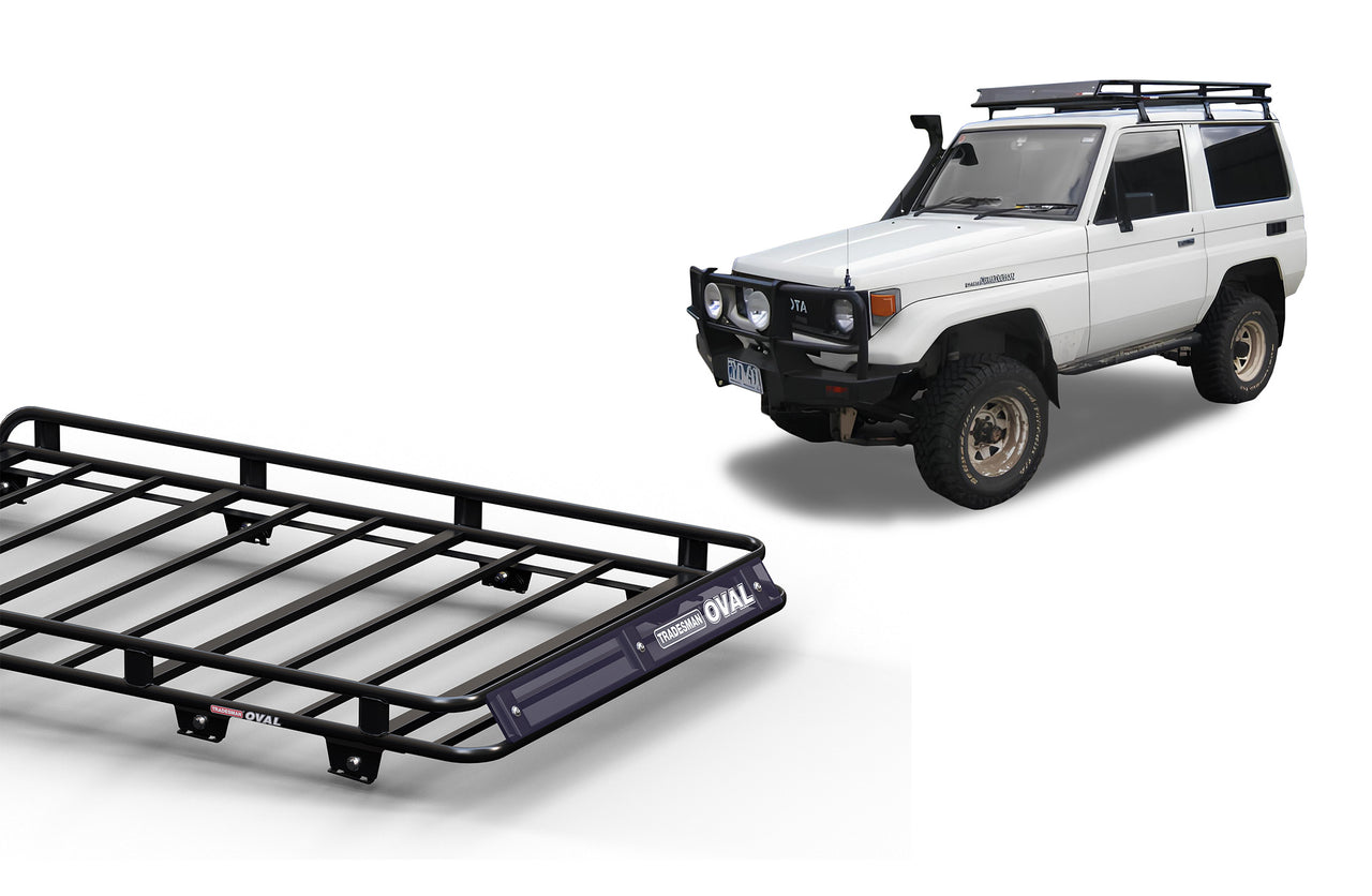 Wedgetail Toyota Landcruiser 70 70 1985 - 1992 SWB Oval Steel Roof Rack OVT70S