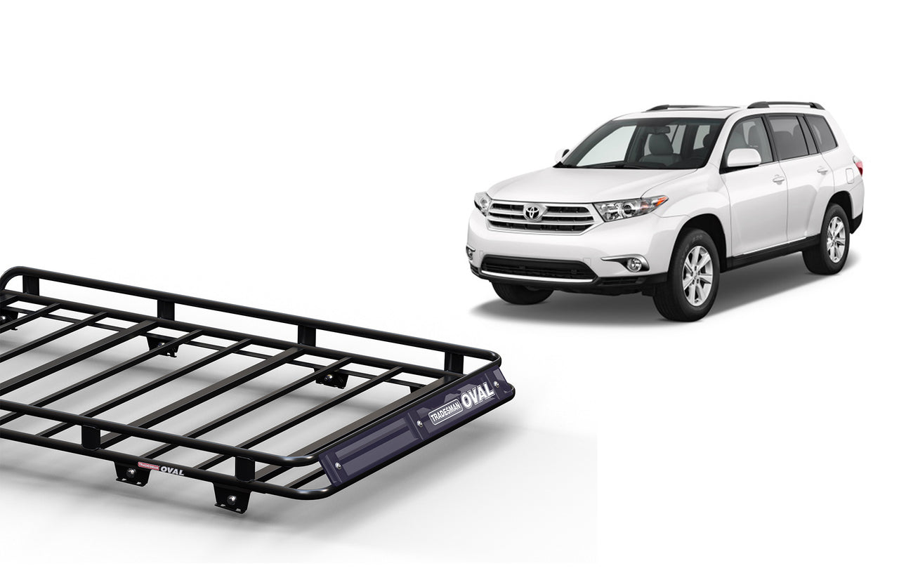Wedgetail Toyota Kluger XU40 08/07 - 02/14 Wagon Oval Steel Roof Rack OVTK07