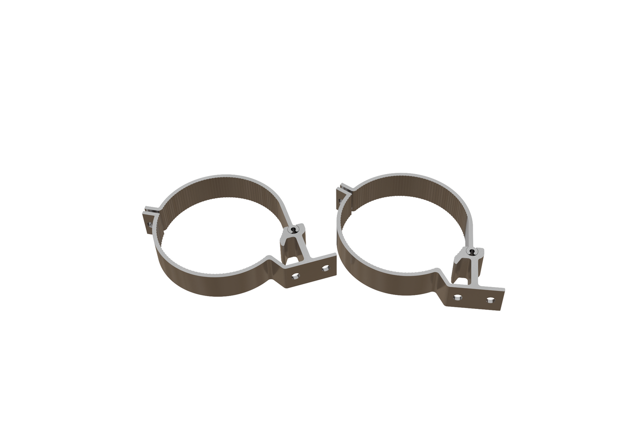 Wedgetail Commercial Max/Oval Steel Accessory 100mm Conduit Mounting Bracket Pair PCC1002