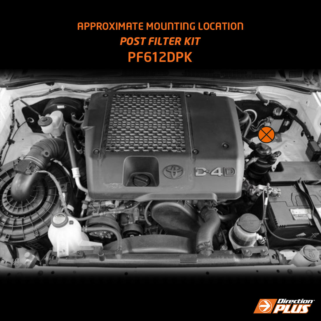 DIRECTION-PLUS FUEL MANAGER POST-FILTER KIT TOYOTA HILUX (PF612DPK)