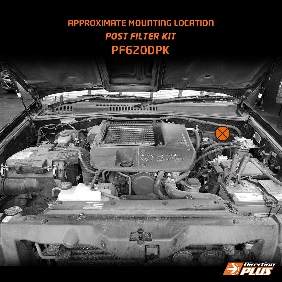 DIRECTION-PLUS FUEL MANAGER POST-FILTER KIT TOYOTA PRADO 120 / 150 / 155 (PF620DPK)