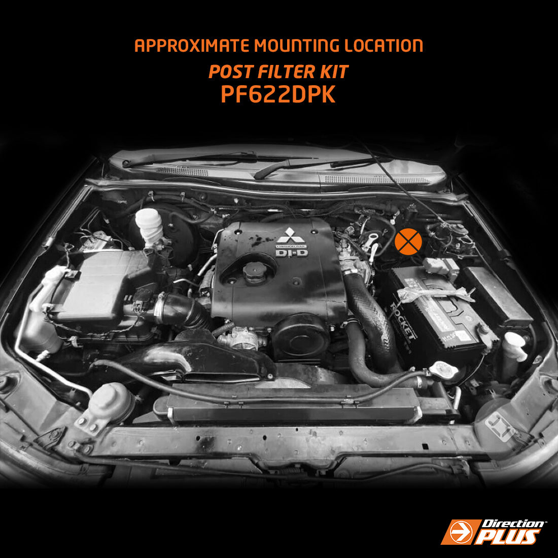 DIRECTION-PLUS FUEL MANAGER POST-FILTER KIT CHALLENGER / MITSUBISHI TRITON (PF622DPK)