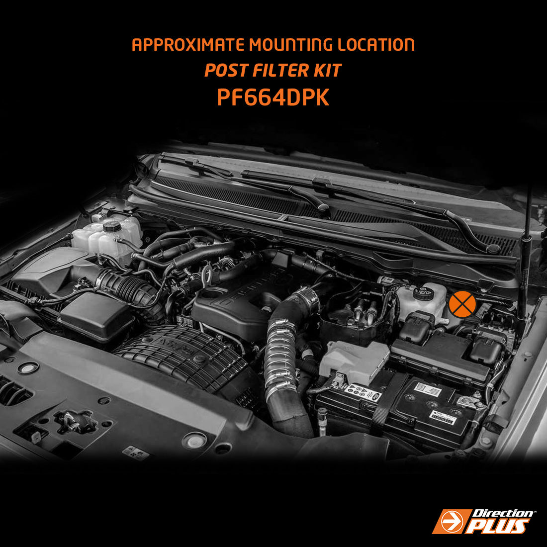 DIRECTION-PLUS Fuel Manager Post-Filter Kit Ford Ranger / Everest Bi-Turbo () - PF664DPK