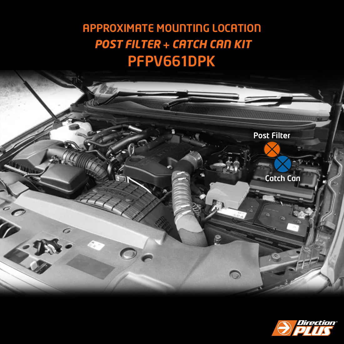 Direction-Plus  Fuel Manager Post-Filter + ProVent Dual Kit FORD RANGER / EVEREST / BT-50 (PFPV661DPK)