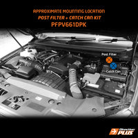 Direction-Plus  Fuel Manager Post-Filter + ProVent Dual Kit FORD RANGER / EVEREST / BT-50 (PFPV661DPK)