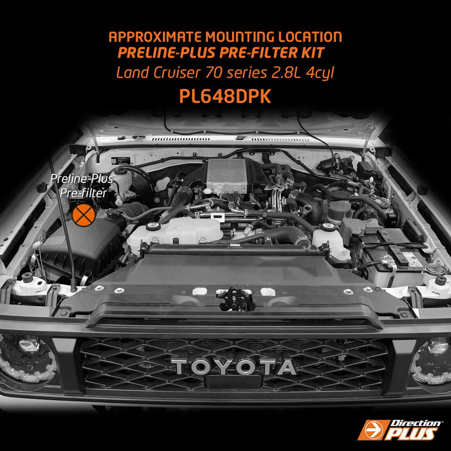 Direction-Plus  PreLine-Plus Pre-Filter Kit LAND CRUISER 70 SERIES (PL648DPK)