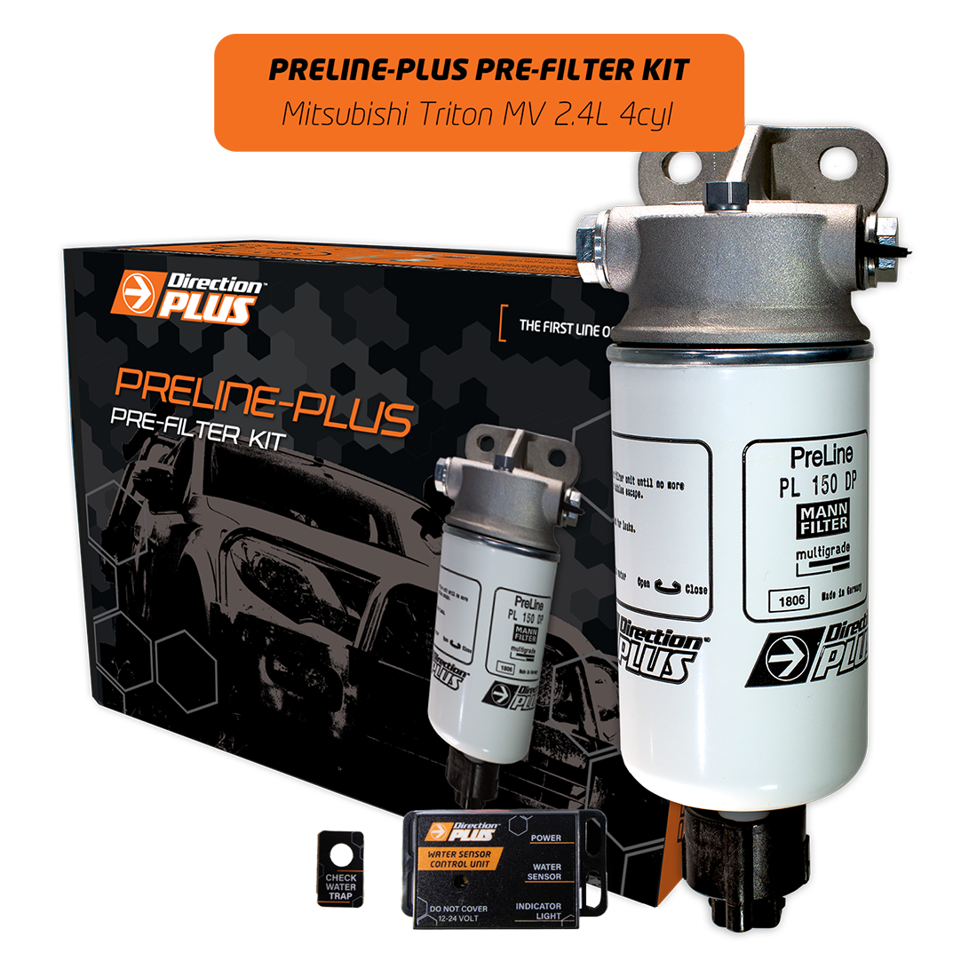 DIRECTION-PLUS PRELINE-PLUS PRE-FILTER KIT MITSUBISHI TRITON MV (PL652DPK)