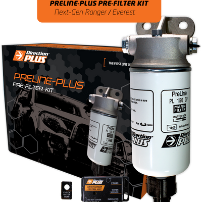 Direction-Plus  PreLine-Plus Pre-Filter Kit NEXT-GEN RANGER / EVEREST & VW AMAROK 4cyl & 6cyl (PL671DPK)