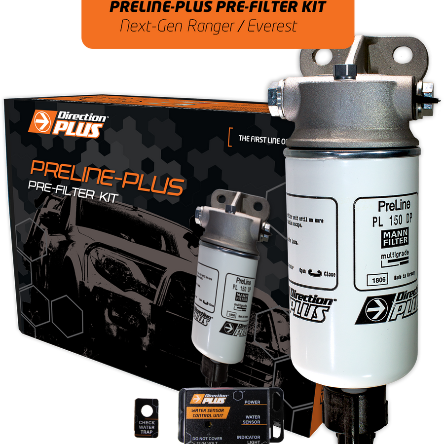 Direction-Plus  PreLine-Plus Pre-Filter Kit NEXT-GEN RANGER / EVEREST & VW AMAROK 4cyl & 6cyl (PL671DPK)